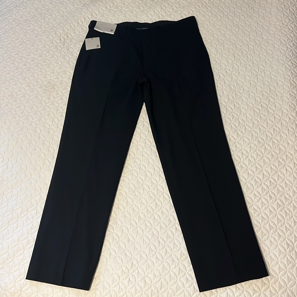 NWT - 34 X 30 Black, JF J. Ferrar,  Slim Fit,  Flat Front, Men’s Dress Pants